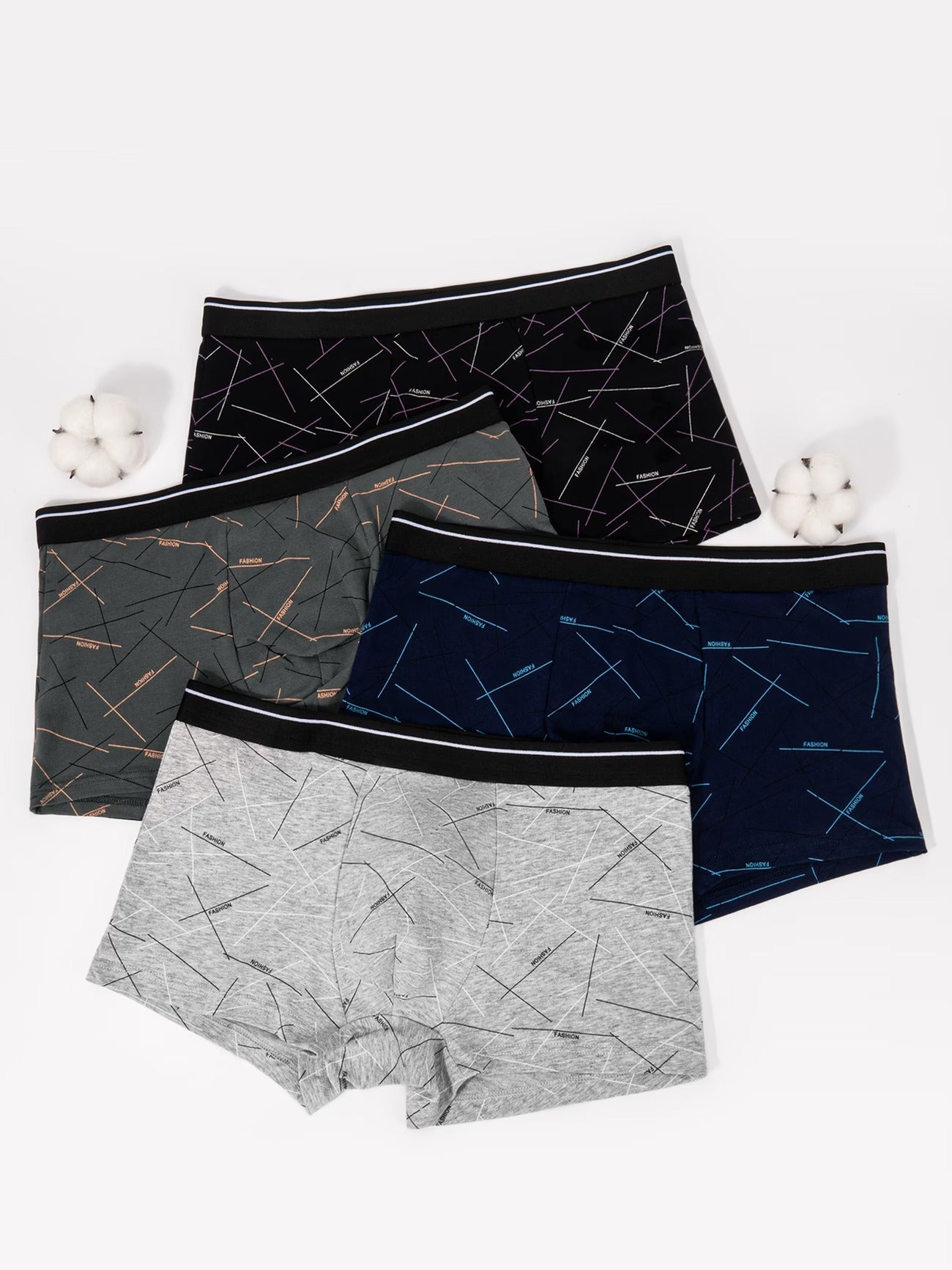 ZENVA™ CottonFlex Boxer Briefs – Ultra Soft Breathable | All-Day Comfort Series (PACK OF 4)