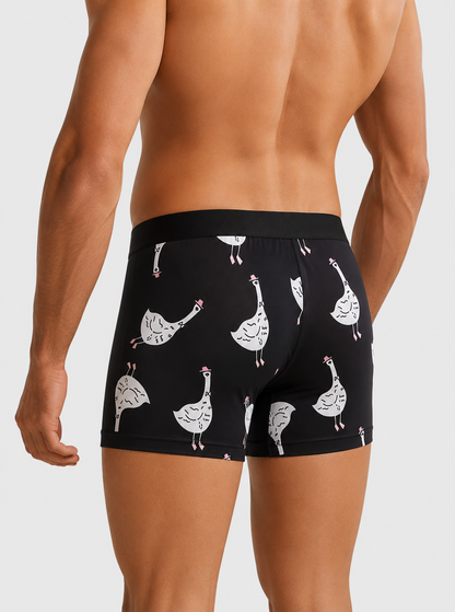 Men’s Printed Boxer Briefs – Pack of 3 | Soft Stretch Trunks | Premium Everyday Underwear for Men