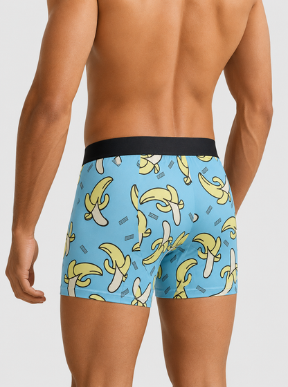 Men’s Printed Boxer Briefs – Pack of 3 | Soft Stretch Trunks | Premium Everyday Underwear for Men