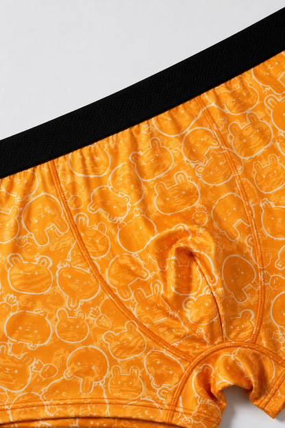 Premium Men's Printed Boxer Briefs – Pack of 3 | Ultra-Soft Stretch Trunks | Trendy Everyday Comfort Underwear