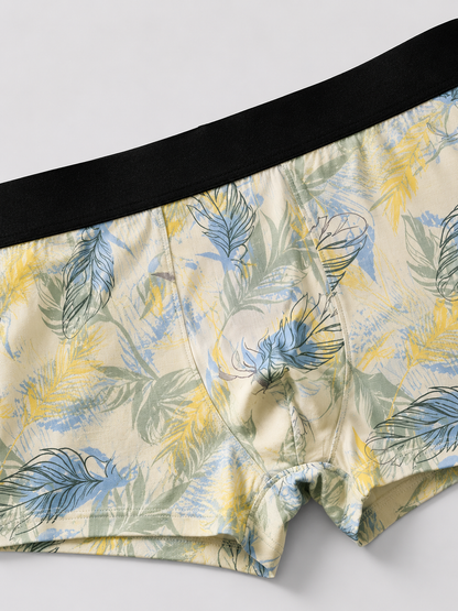 Men’s Floral Printed Boxer Briefs – Pack of 3 | Soft Stretch Trunks | Premium Everyday Underwear for Men