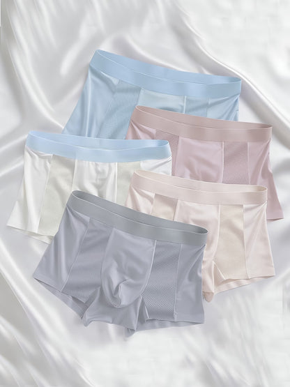 ZENVA™ Seamless Cooling Boxer Briefs – Ultra Soft Breathable Mesh (PACK OF 5)