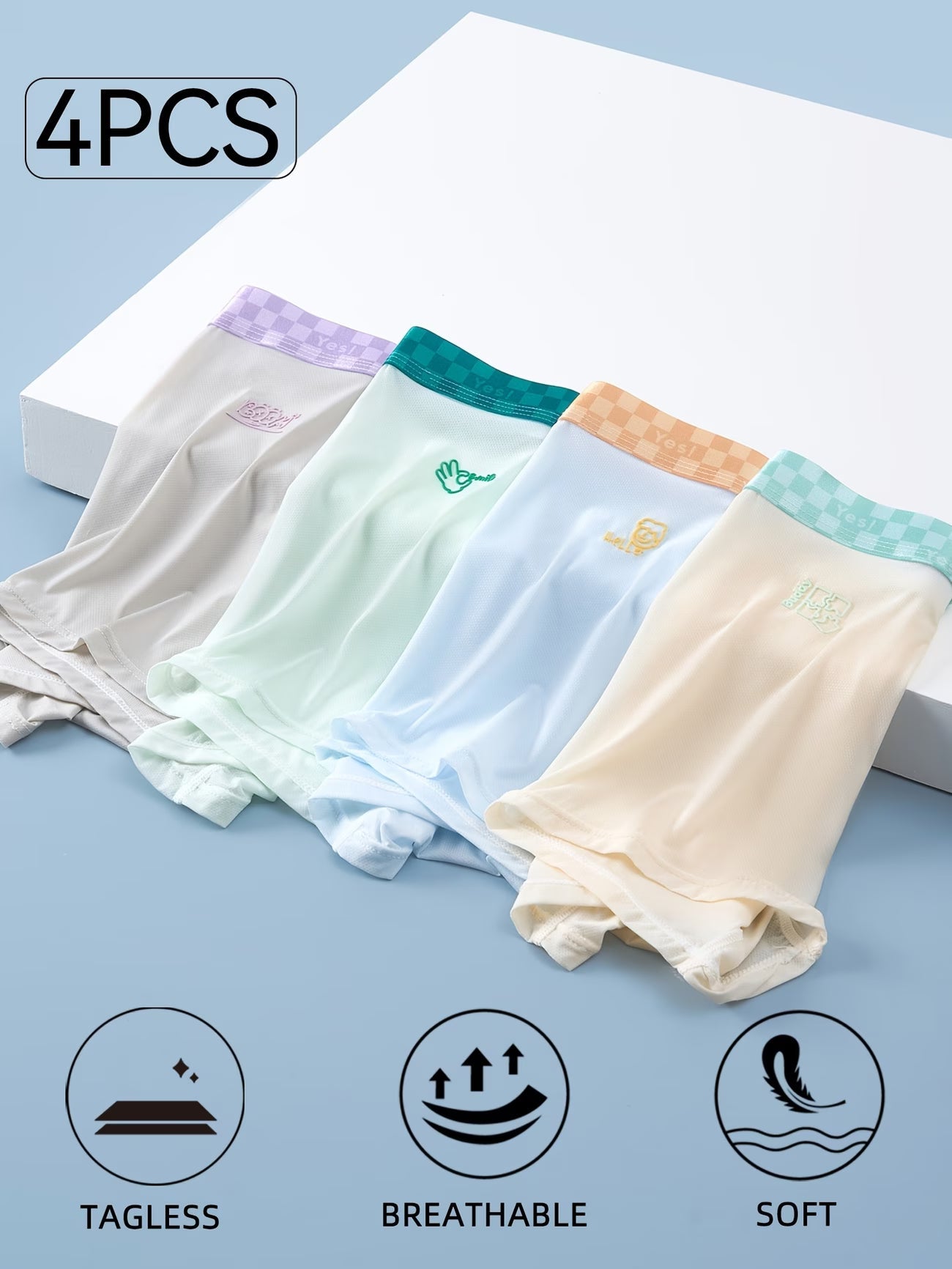 Premium Women’s Seamless Panties | Soft Breathable Stretch Mid-Waist Underwear for All-Day Comfort(PACK OF 4)