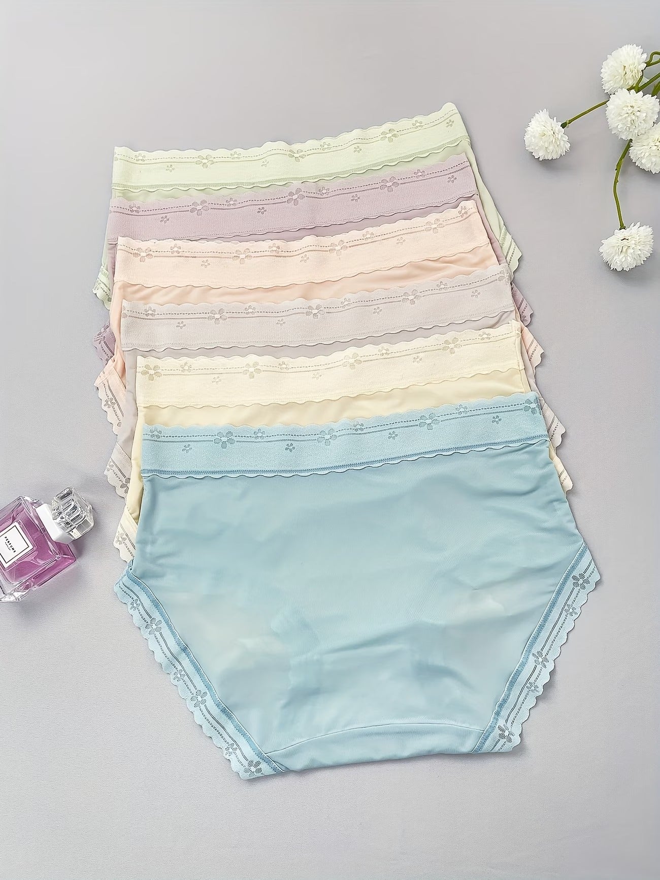 Ultra-Soft Pastel Cotton Panty Set (6 Pcs) – Everyday Comfort, Seamless Feel