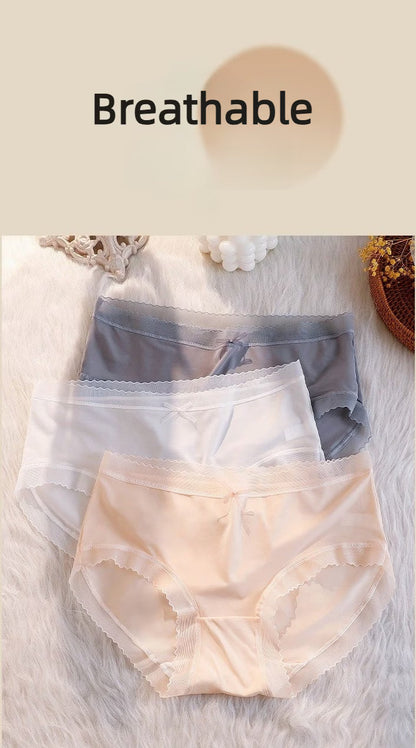 Elegant Seamless Women Panties | Ultra-Soft Breathable Mid-Waist Stretch Underwear for Daily Wear(PACK OF 3)