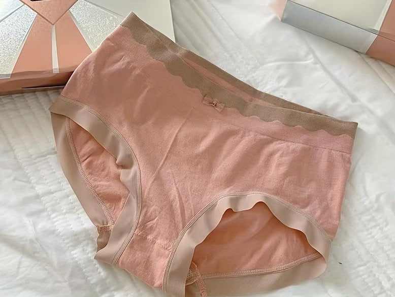 Women’s Seamless Cotton Bikini Panty | Soft Stretchable Mid Waist Brief | Breathable Comfortable Daily Wear Innerwear for Women(PACK OF 4)
