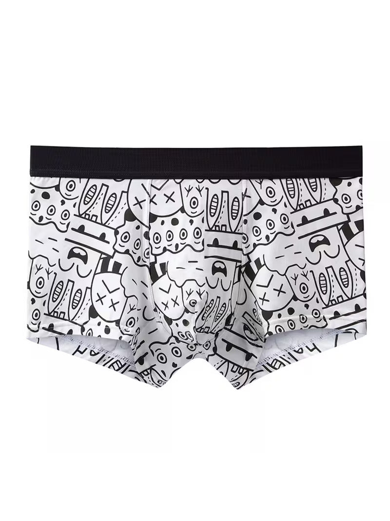 ZENVA Premium Men's Checkerboard Boxer Briefs – White & Black | Ultra Soft, Breathable & 4-Way Stretch (PACK OF 3)