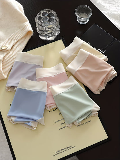 Women’s Pastel Soft-Stretch Mid-Waist Panties – Pack of 5