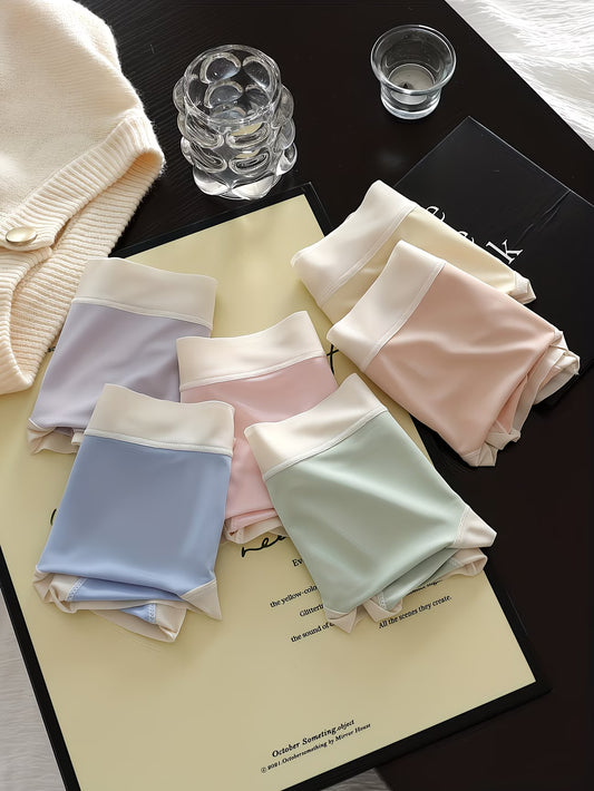 Women’s Pastel Soft-Stretch Mid-Waist Panties – Pack of 5