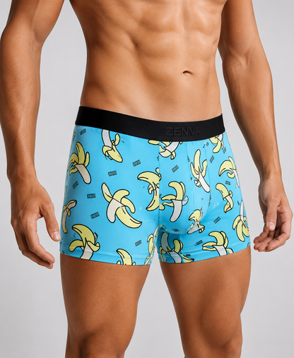 Men’s Printed Boxer Briefs – Pack of 3 | Soft Stretch Trunks | Premium Everyday Underwear for Men