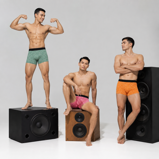 Premium Men's Printed Boxer Briefs – Pack of 3 | Ultra-Soft Stretch Trunks | Trendy Everyday Comfort Underwear