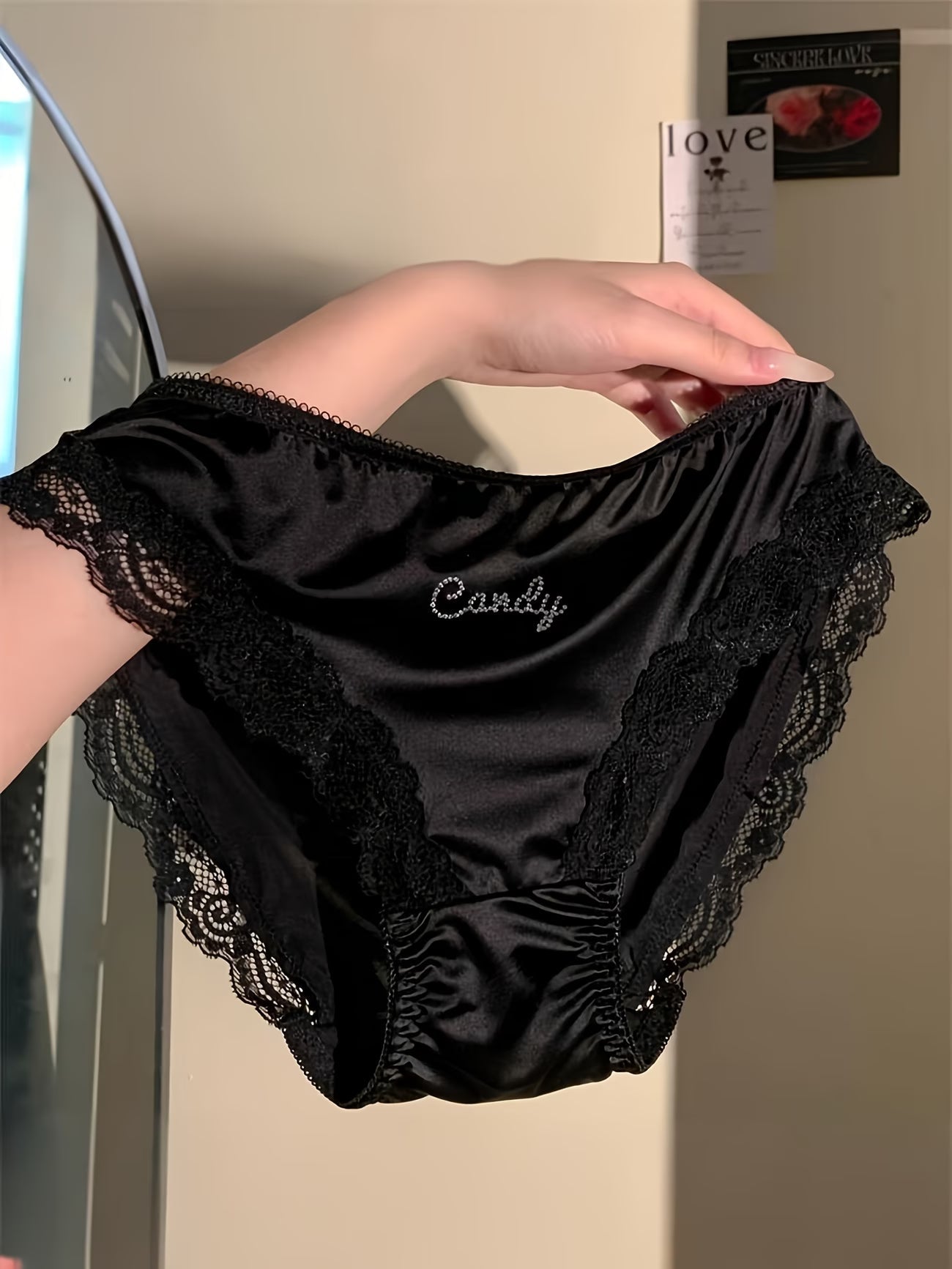 Luxury Satin Lace Panty for Women | Soft Silk Feel Bikini Brief | Elegant Comfortable Everyday Innerwear(PACK OF 3)