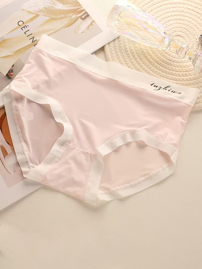 Women’s Mid-Waist Soft Stretch Panties – Pack of 5 | Breathable Everyday Briefs | Smooth Waistband Comfort Underwear