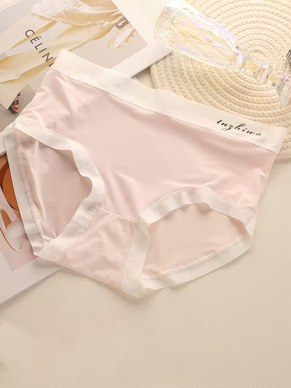 Women’s Mid-Waist Soft Stretch Panties – Pack of 5 | Breathable Everyday Briefs | Smooth Waistband Comfort Underwear