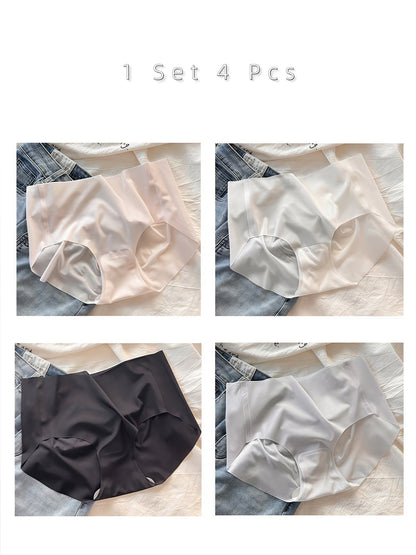 Women’s Premium Lace Bikini Panty | Soft Transparent Mesh Brief | Stretchable Comfortable Everyday Lingerie(PACK OF 4)