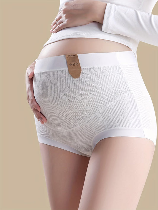 Pregnant Women’s Seamless Maternity Panty | Soft Stretchable High Waist Brief | Comfortable Breathable Pregnancy Innerwear(PACK OF 3)