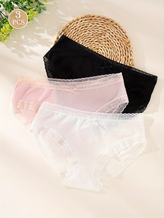 Luxury Women’s Seamless Underwear | Ultra-Soft Breathable Stretch Mid-Waist Panties for Daily Comfort( PACK OF 3 )