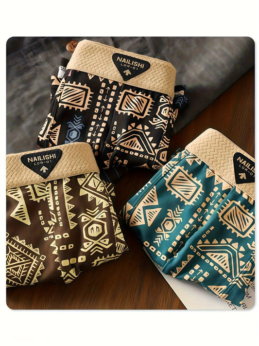 Cotton Tribal Boxer Briefs – Ultra Soft Breathable Comfort | Premium (3PCS Pack)