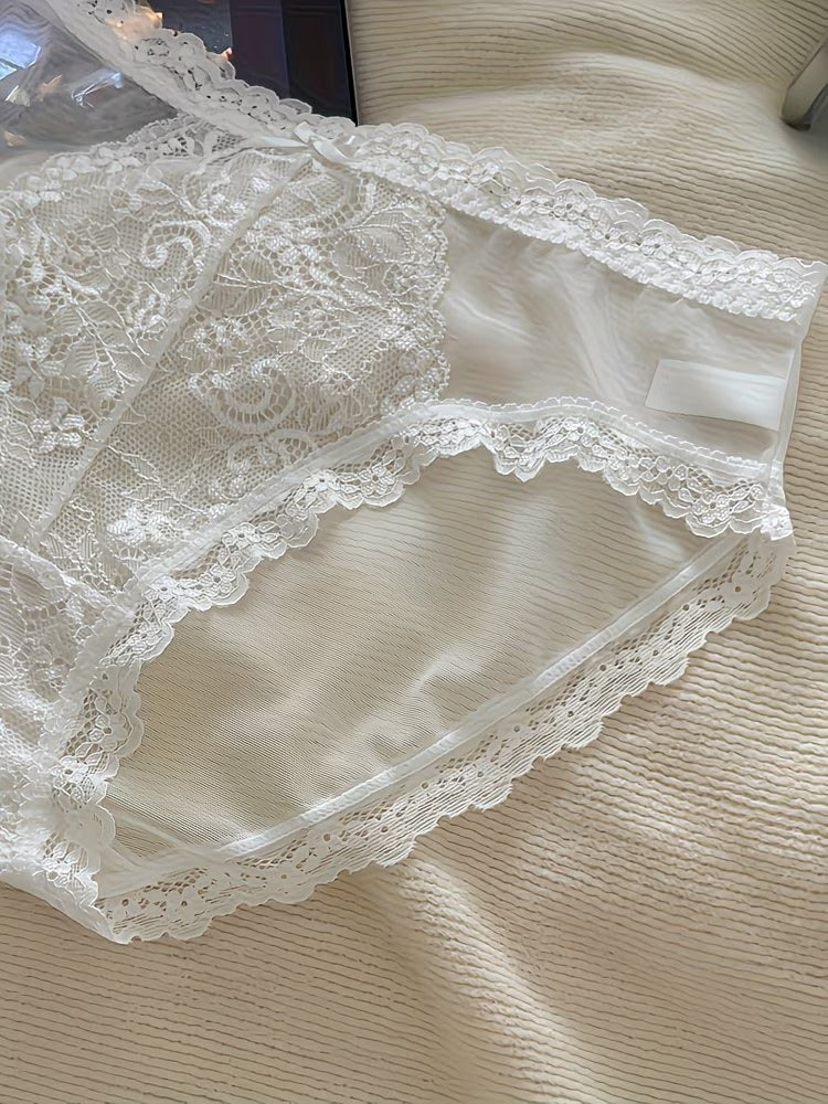 SheerLuxe Lace Panties – Ultra Breathable | Feather-Soft Mesh | Elegant Stretch Fit (PACK OF 3)