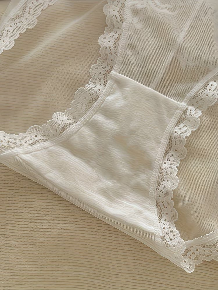 SheerLuxe Lace Panties – Ultra Breathable | Feather-Soft Mesh | Elegant Stretch Fit (PACK OF 3)