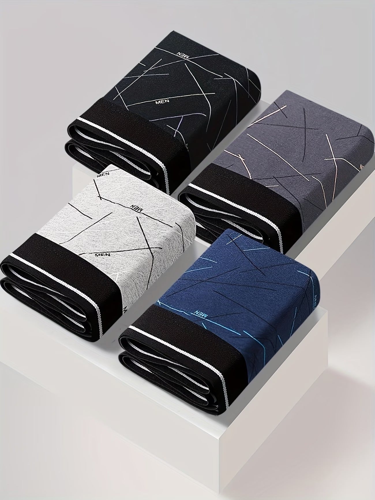 Zenva Premium Breathable Cotton Boxer Briefs – Ultra Comfort (4-Pack)