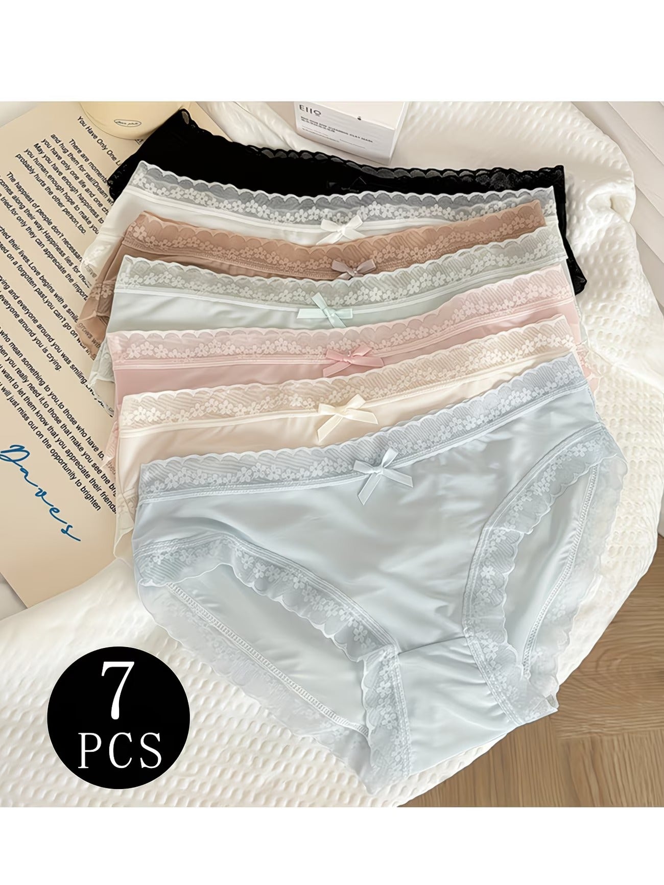 LuxeSilk Lace Everyday Panties – Breathable Comfort | Soft Stretch | Seamless Fit (PACK OF 6)