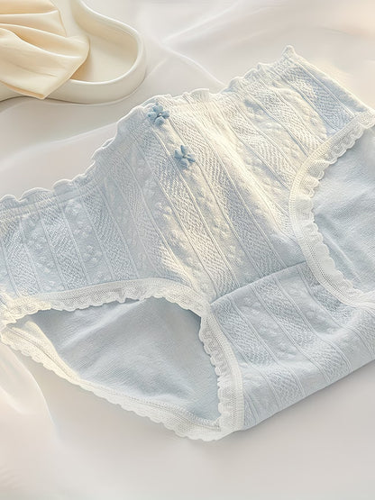 CloudSoft Cotton Comfort Panties – Ultra Breathable | Ribbed Stretch | All-Day Ease (PACK OF 5)