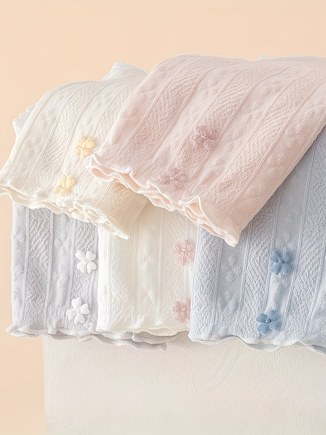 CloudSoft Cotton Comfort Panties – Ultra Breathable | Ribbed Stretch | All-Day Ease (PACK OF 5)