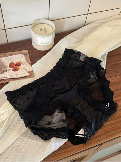 Luxe Lace Sheer Panties – Elegant Mesh | Silky Feel | Romantic Fit (PACK OF 3)