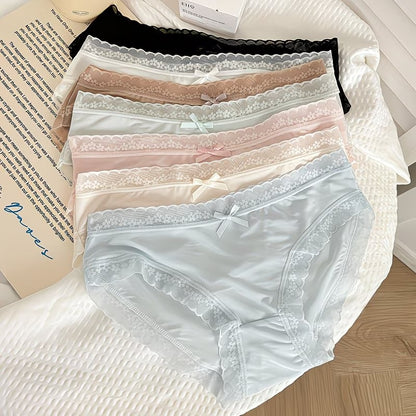 LuxeSilk Lace Everyday Panties – Breathable Comfort | Soft Stretch | Seamless Fit (PACK OF 6)