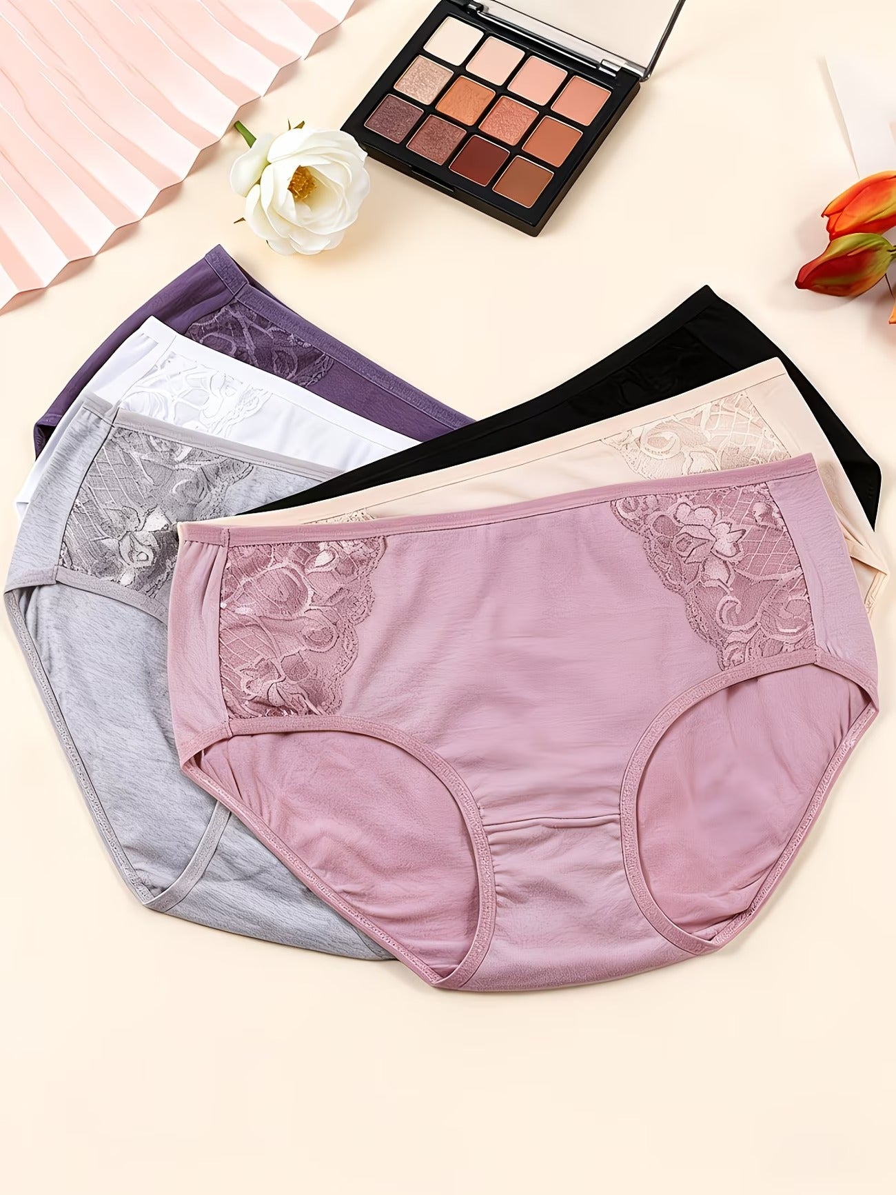 Everyday Luxe Lace Cotton Panty (Pack of 6) – Soft, Breathable & Elegant Fit