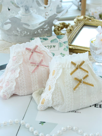 Princess Frill Lace Panties – Soft Cotton | Cute Ribbon Detail | Luxe Comfort (PACK OF 3)