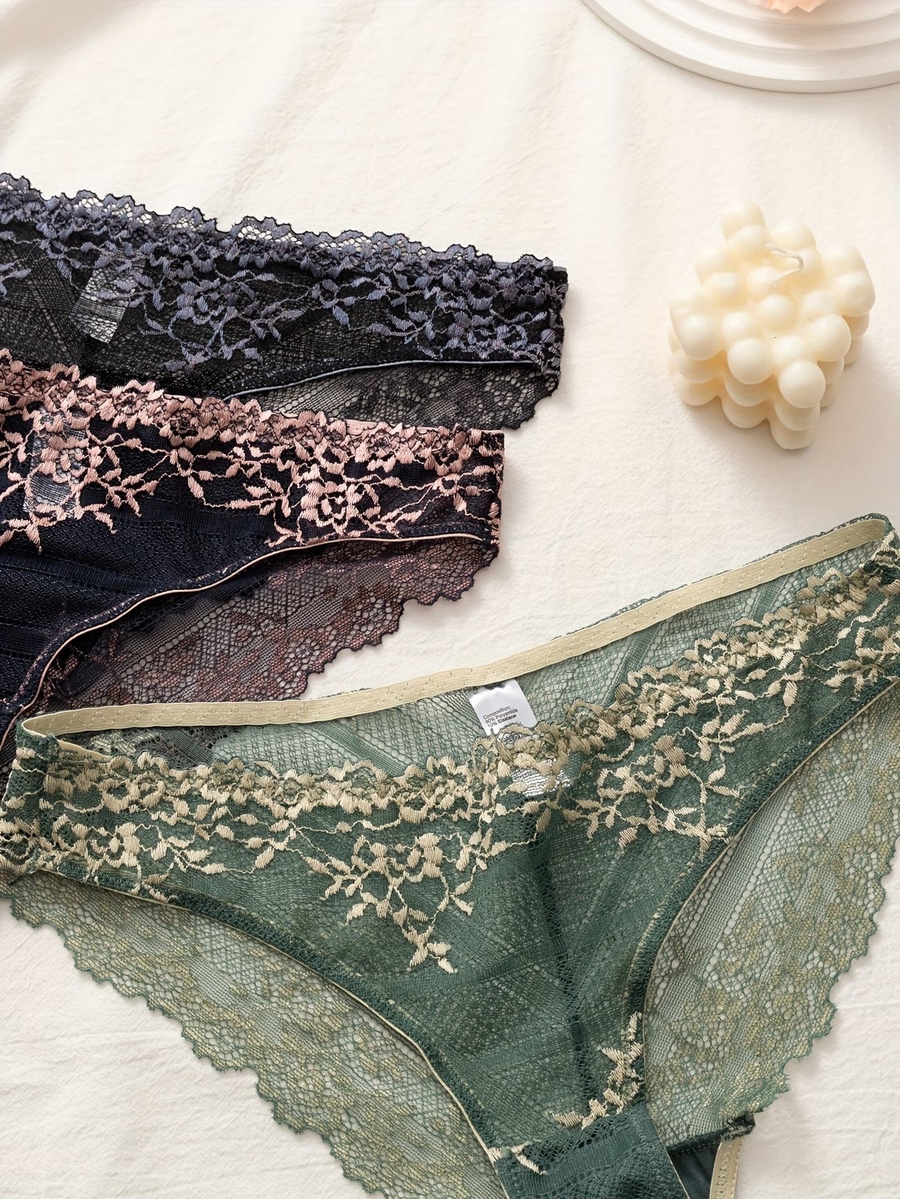 LaceLux Premium Panties – Breathable Comfort, Soft Stretch & Elegant Second-Skin Fit (PACK OF 3)