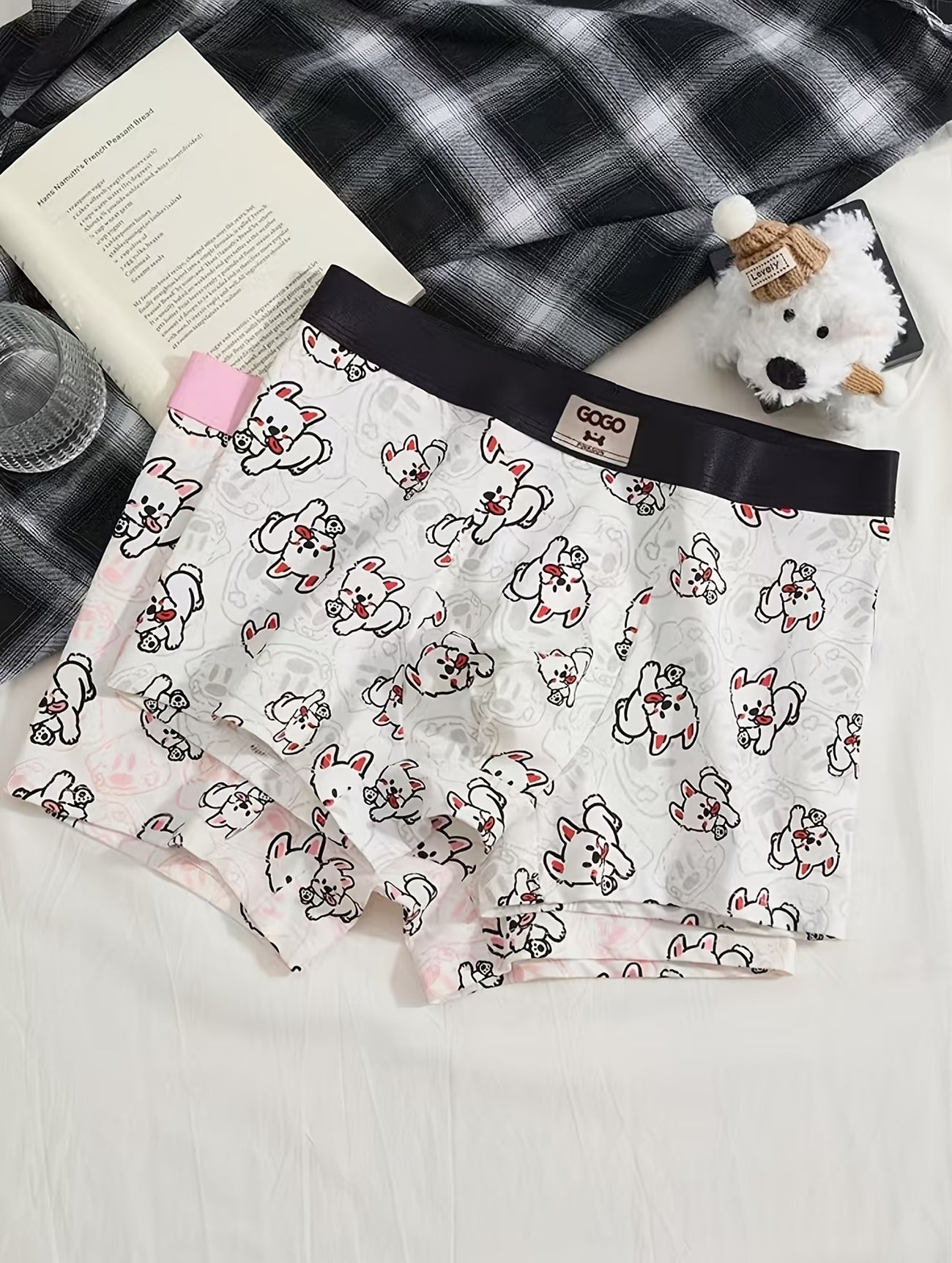 Cute Cartoon Print Boxer Briefs – Soft Stretch Breathable Everyday Comfort (Pack of 3)