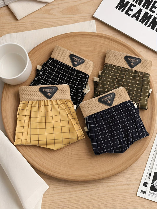 ZENVA GridFlex Boxer Briefs – Ultra Breathable Comfort Stretch | Modern Fit Premium Daily Wear (PACK OF 4)