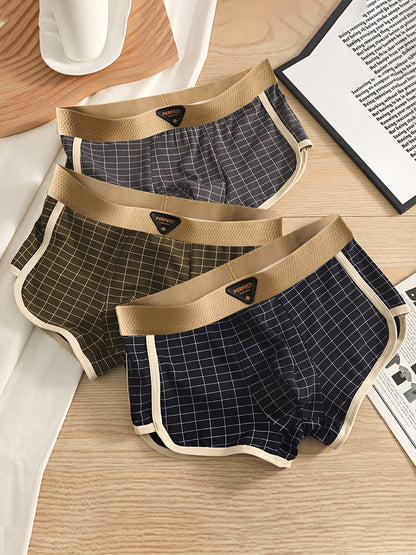 ZENVA GridFlex Boxer Briefs – Ultra Breathable Comfort Stretch | Modern Fit Premium Daily Wear (PACK OF 4)