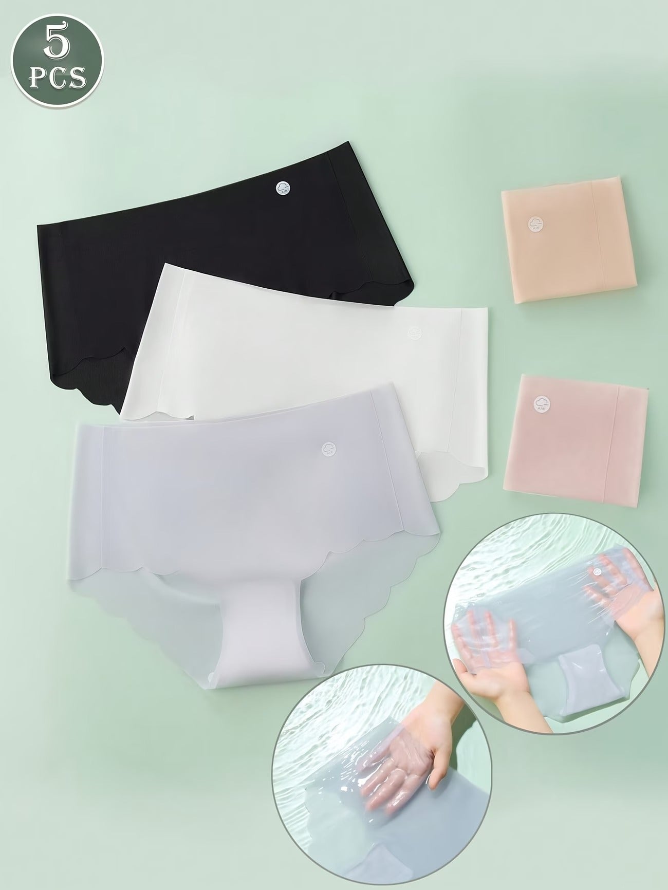 Ultra-Air Seamless Panties – Breathable Comfort, Second-Skin Stretch & Invisible Fit (5 PCS Pack)