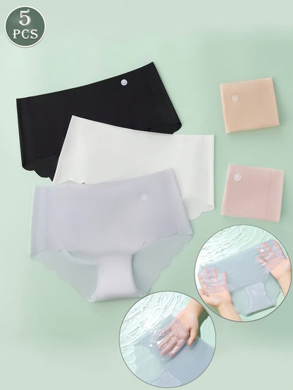 Ultra-Air Seamless Panties – Breathable Comfort, Second-Skin Stretch & Invisible Fit (5 PCS Pack)