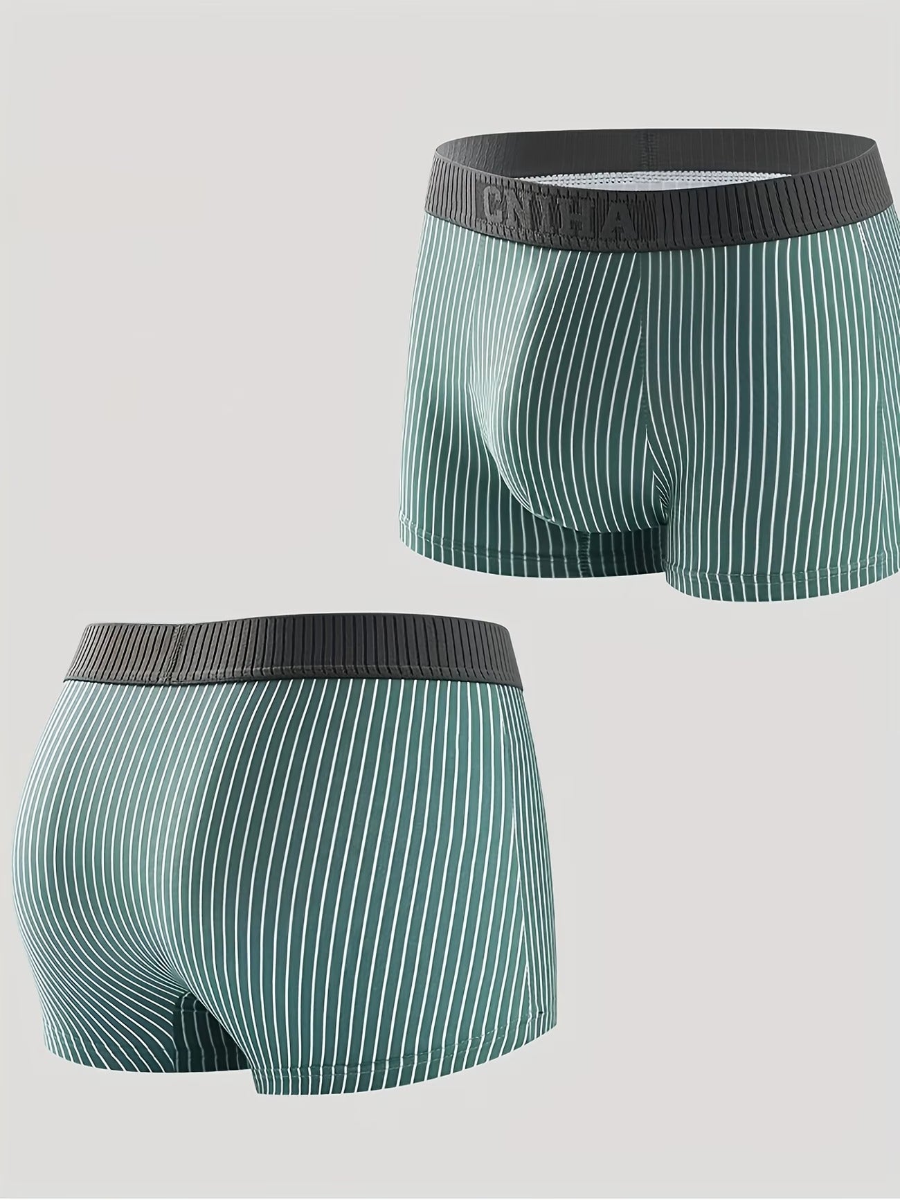 UltraSoft Striped Boxer Briefs – Breathable Stretch Comfort Everyday Innerwear (PACK OF 4)