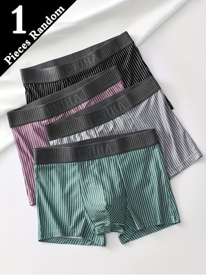 UltraSoft Striped Boxer Briefs – Breathable Stretch Comfort Everyday Innerwear (PACK OF 4)