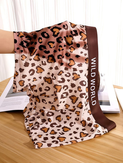 Men’s Leopard Print Boxer Briefs – Soft Stretch Breathable Stylish Innerwear (3 Pack Combo)