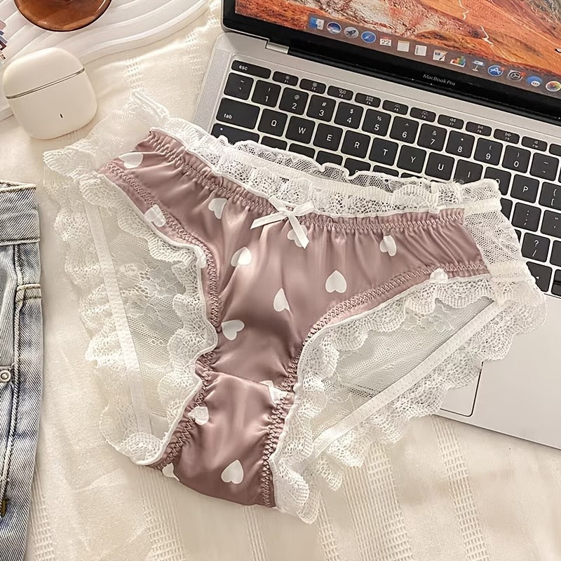 SilkLace Air Panties – Breathable Stretch Comfort with Semi-Sheer Elegance (PACK OF 3)