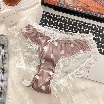 SilkLace Air Panties – Breathable Stretch Comfort with Semi-Sheer Elegance (PACK OF 3)