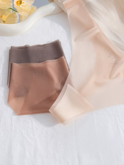 AirSkin Seamless Thong Panties – Ultra Invisible | Second-Skin Feel (4 PCS Pack)