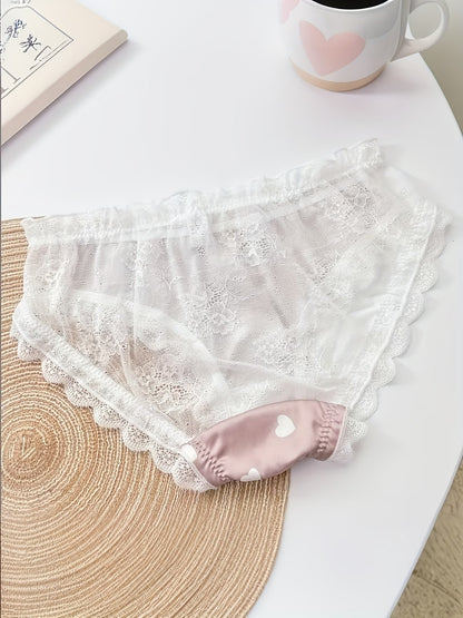 SilkLace Air Panties – Breathable Stretch Comfort with Semi-Sheer Elegance (PACK OF 3)