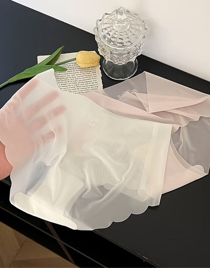 Ultra-Thin Seamless Comfort Panties – Breathable, Stretch Fit, Invisible Everyday Wear (4-Pack)