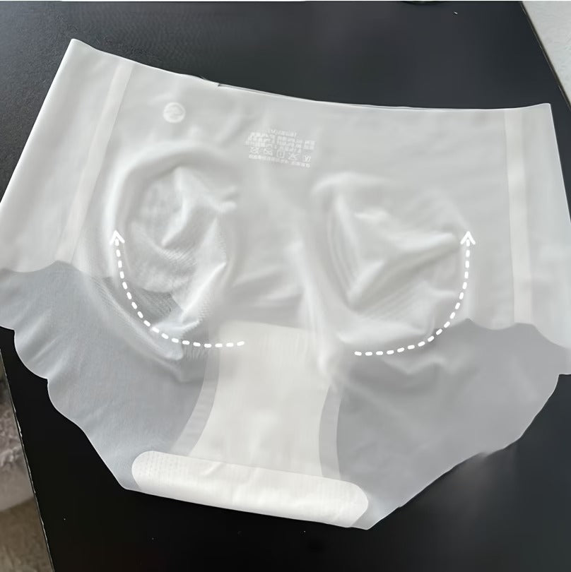 Ultra-Thin Seamless Comfort Panties – Breathable, Stretch Fit, Invisible Everyday Wear (4-Pack)