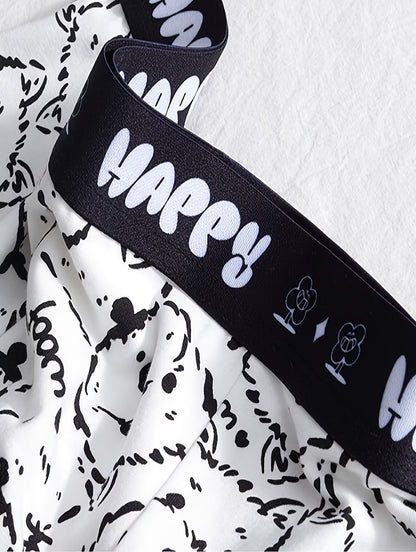 HappyPaws Boxer Briefs – Ultra-Soft Breathable Stretch Cute Print Comfort Wear (PACK OF 3)