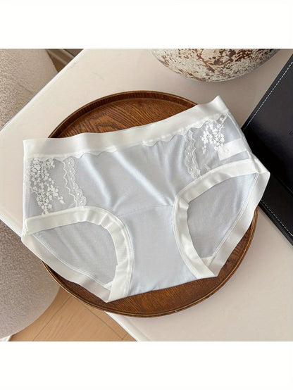 Ultra-Soft Lace Mesh Panties (5 PCS Set) – Breathable, Stretch Comfort, Everyday Luxury