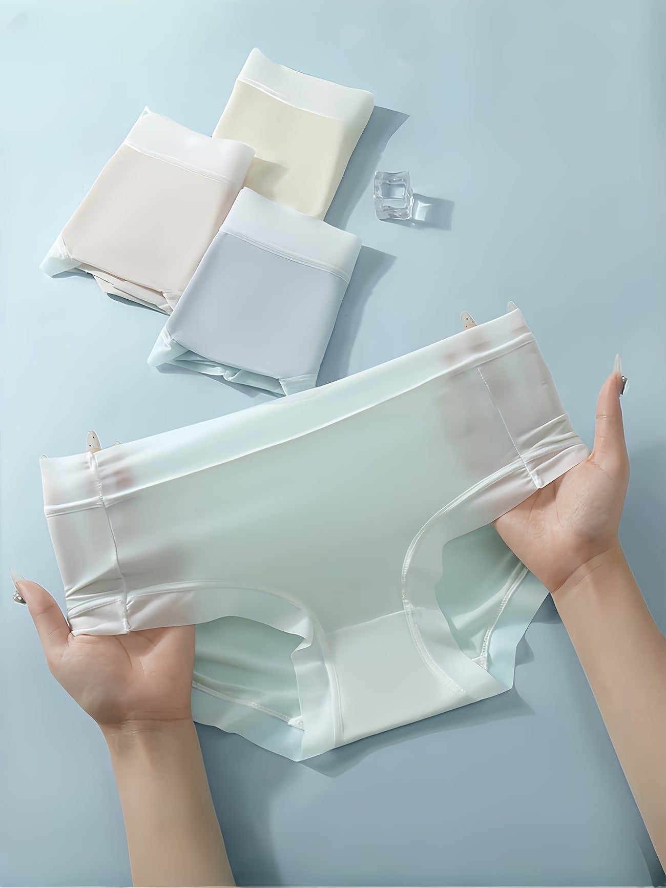 Ultra Seamless Stretch Panties (4 PCS Set) – Invisible Fit, Breathable Comfort, Second-Skin Feel